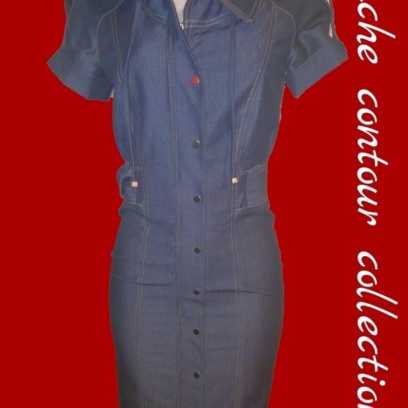 🔴 NWT Cache' Contour Collection S/2 Dress - Picture 3 of 8